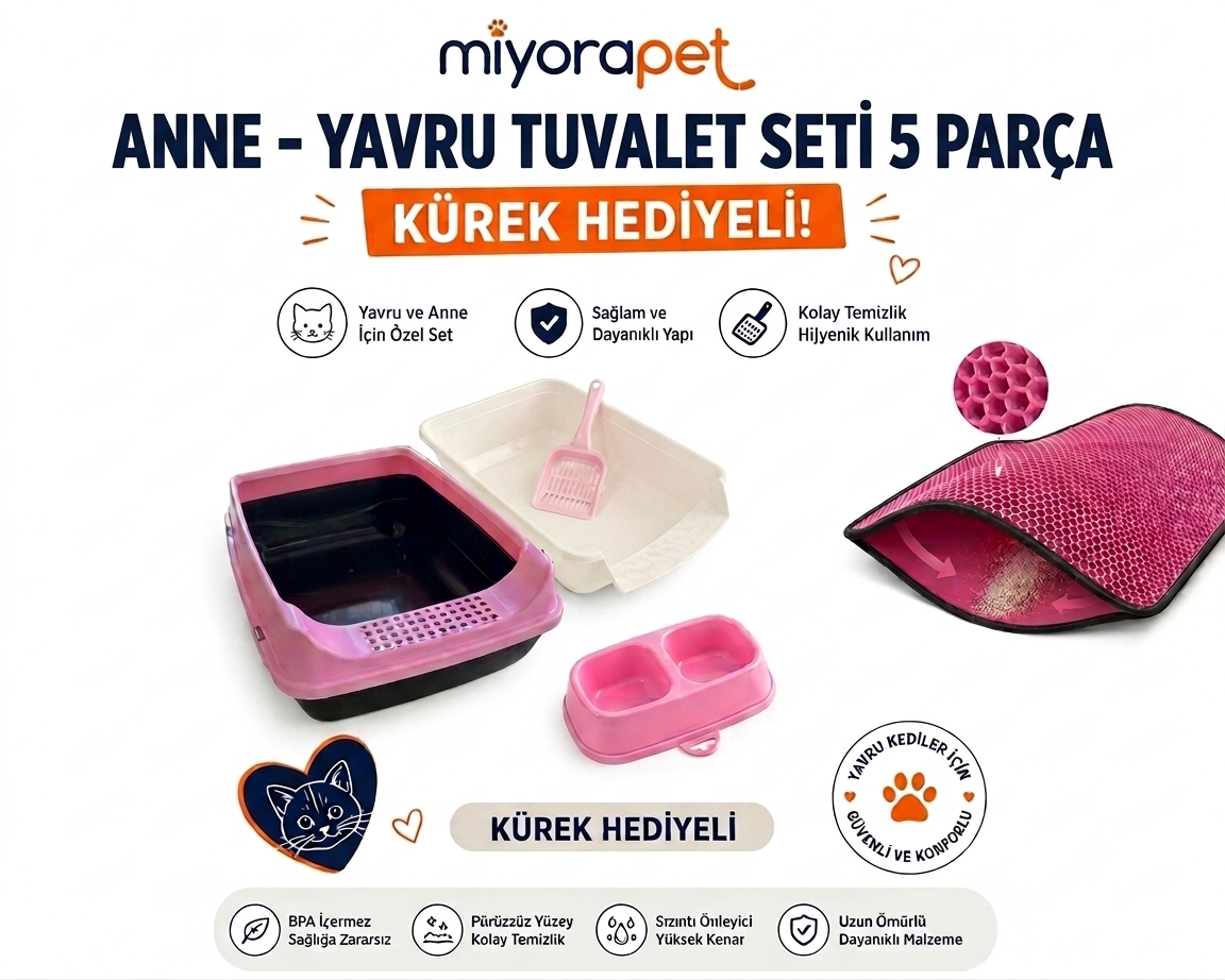 ANNE YAVRU TUVALET SET PEMBE