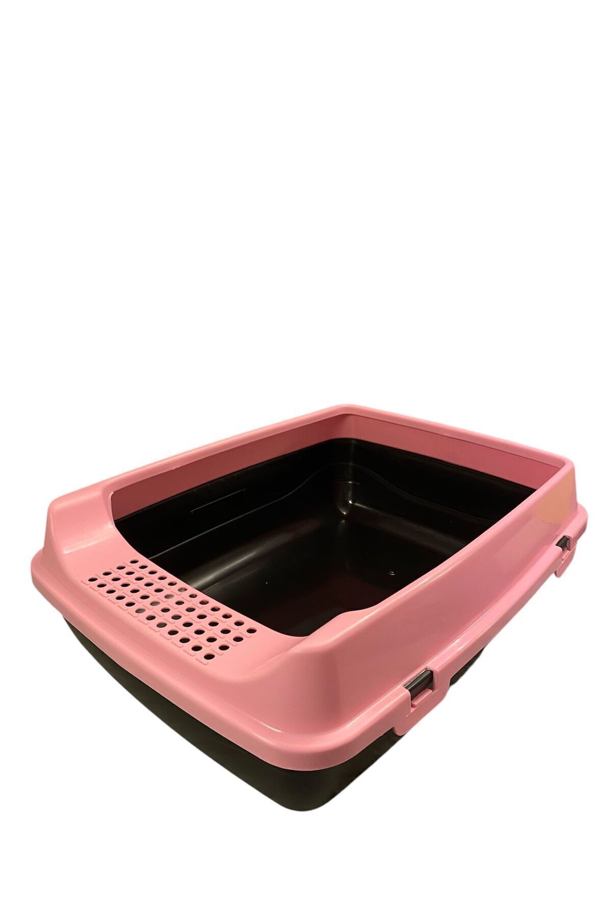 ELEKLİ AÇIK KEDİ TUVALETİ-PEMBE KÜREK HEDİYELİ