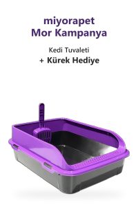 miyorapet Mor Kampanya Açık Kedi Tuvaleti - Kürek Hediyeli